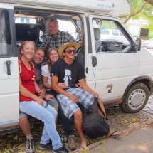 Brazilian family, curious about our motor-home